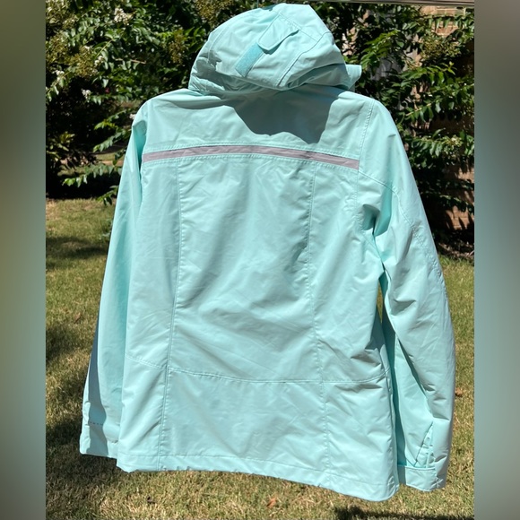 Columbia Women’s Interchange Hooded Weather Jacket, Mint, Outer Jacket Only, XS - Picture 3 of 8